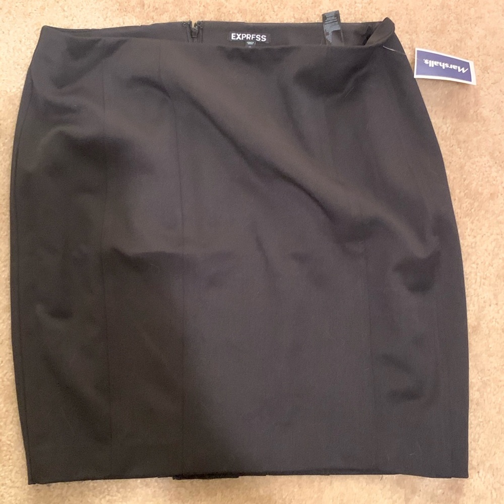 NWT Pencil Skirt Express Black 14